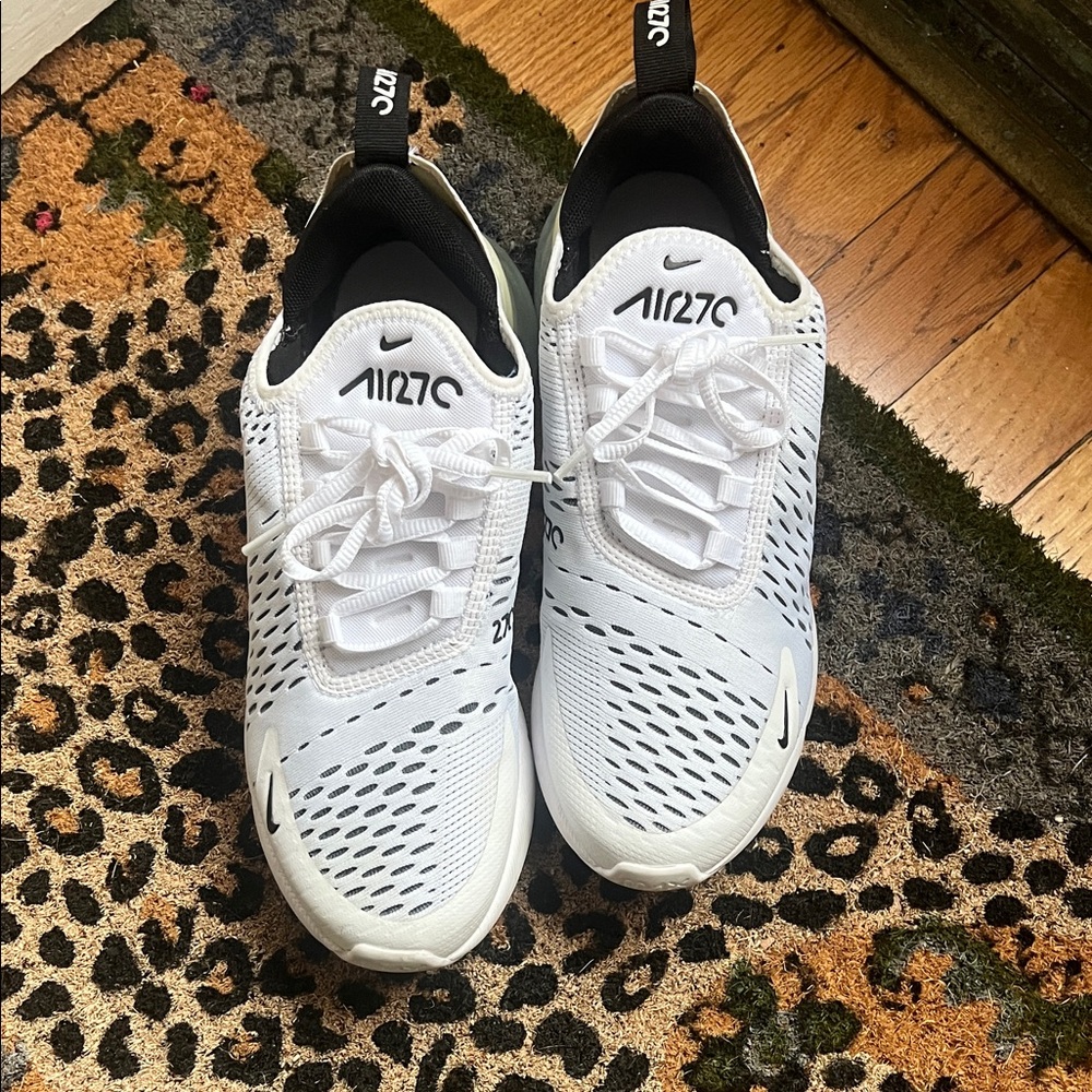 Nike Air Max 270 White and Black Sneakers